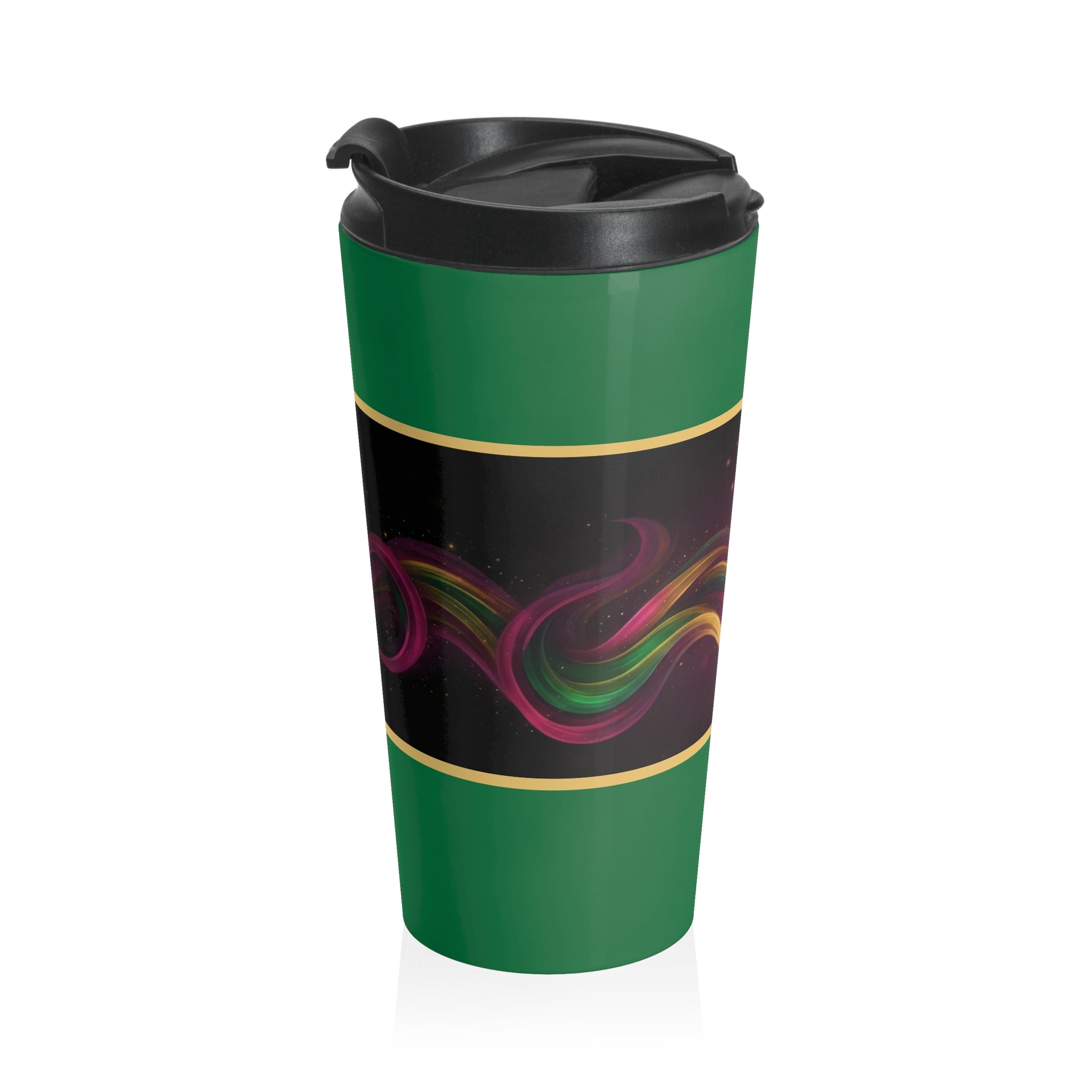 She Moves the Room | Stainless Steel Travel Mug (Green)