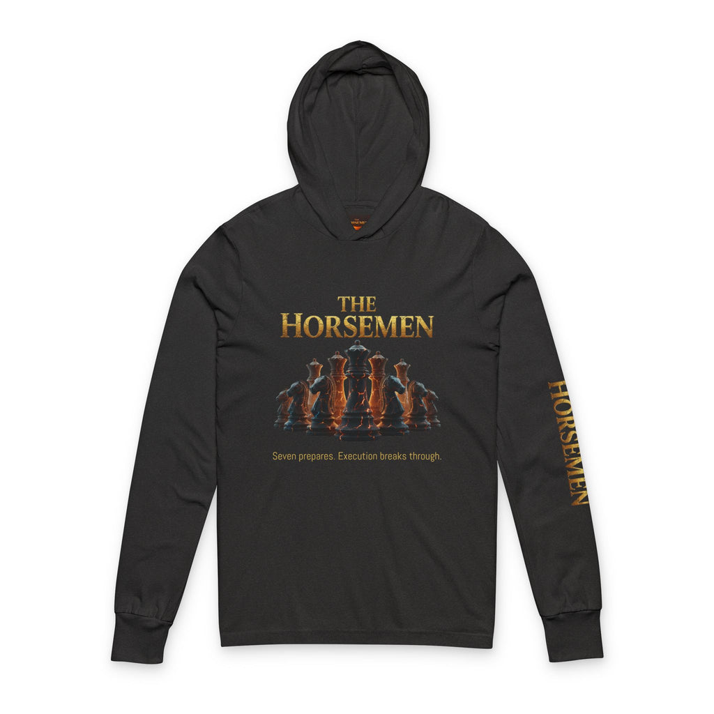 The Horsemen Chess | Hooded long-sleeve (Black)