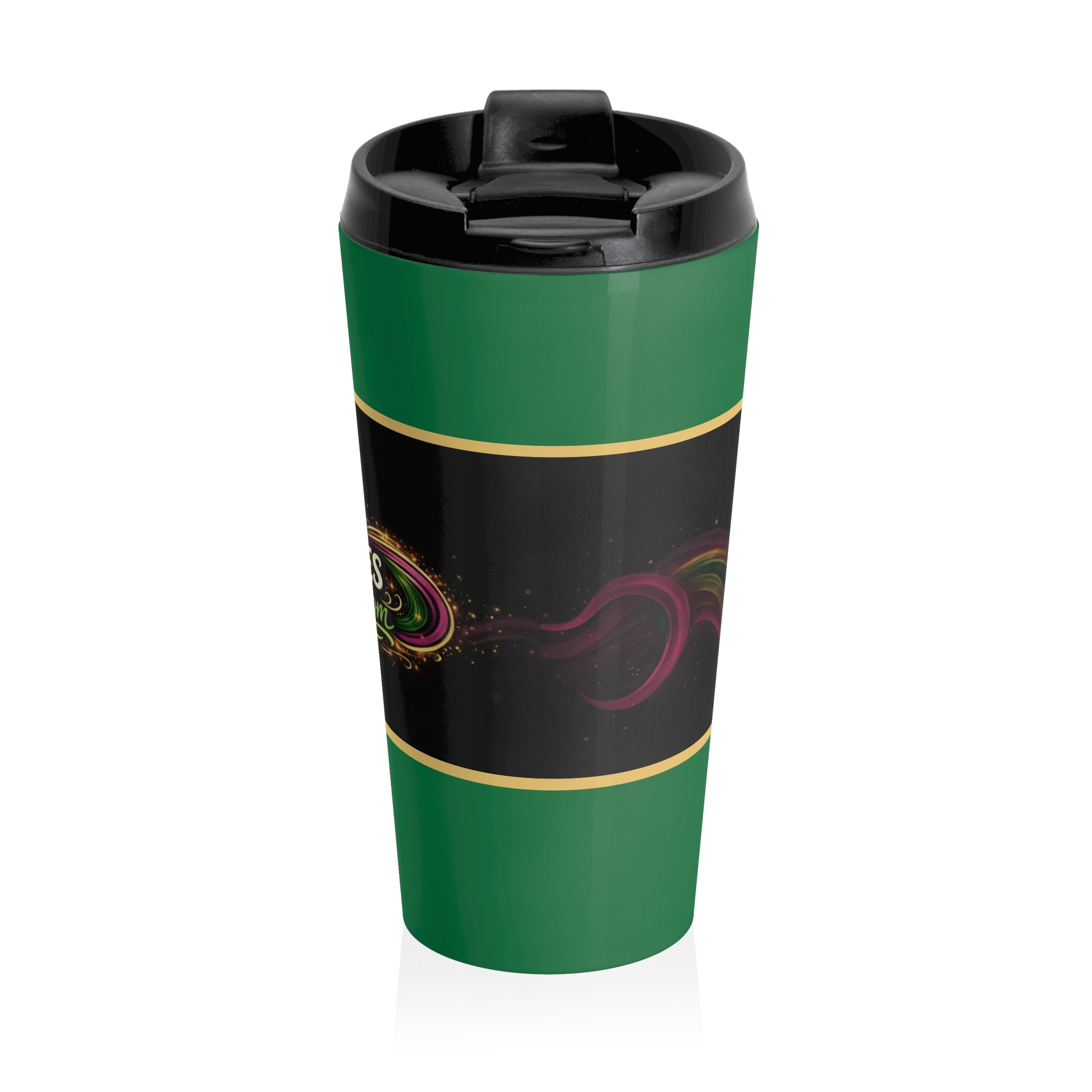 She Moves the Room | Stainless Steel Travel Mug (Green)