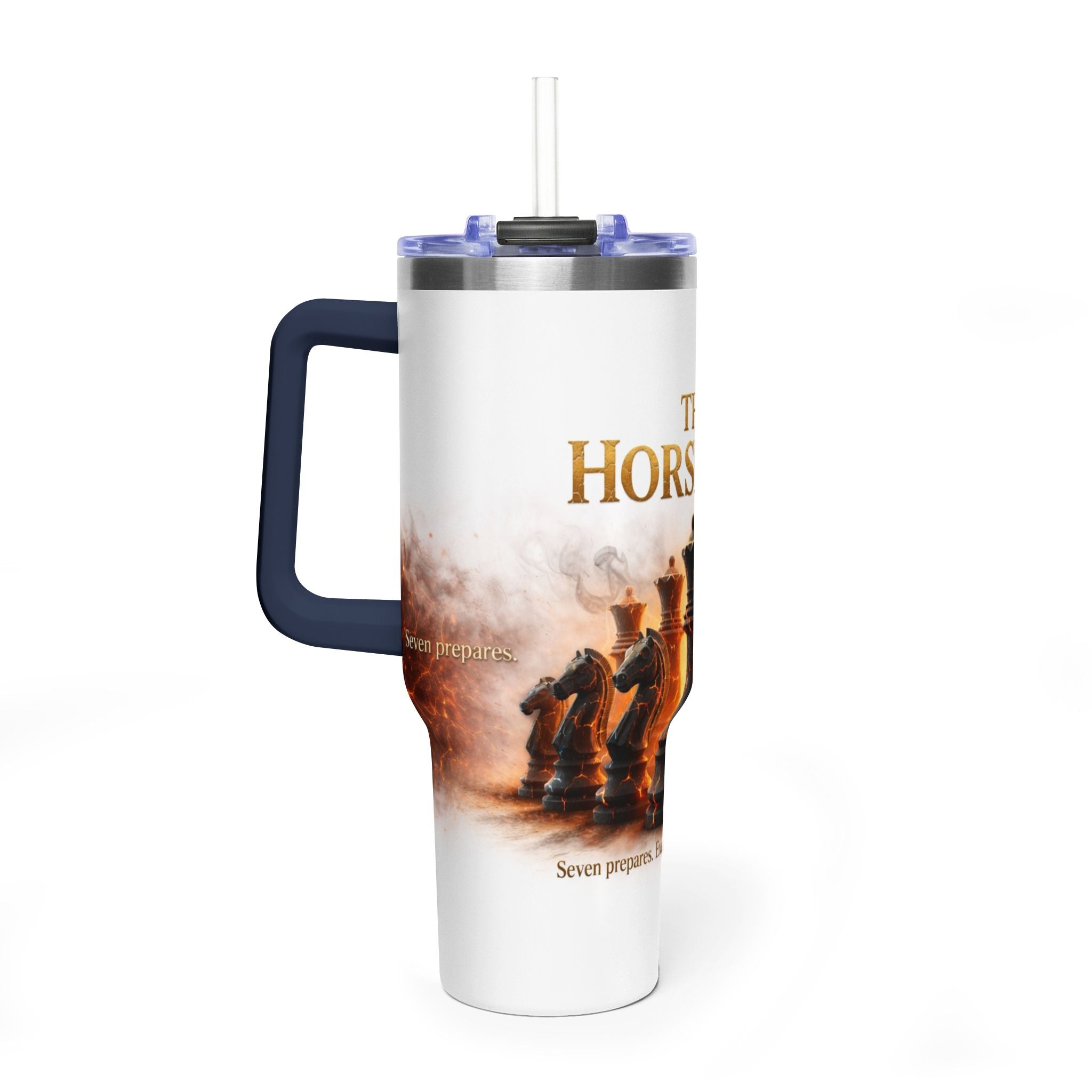 The Horsemen Chess | 40oz Vacuum Insulated ravel Tumbler (White)