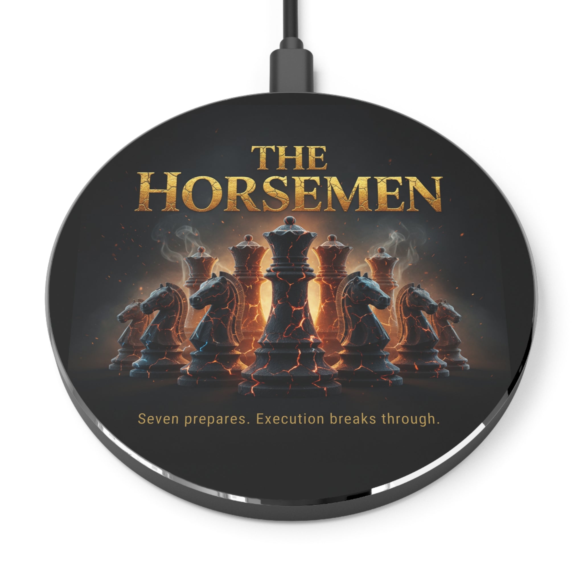 Wireless Charger — The Horsemen Chess Design Fast Qi Charging Pad