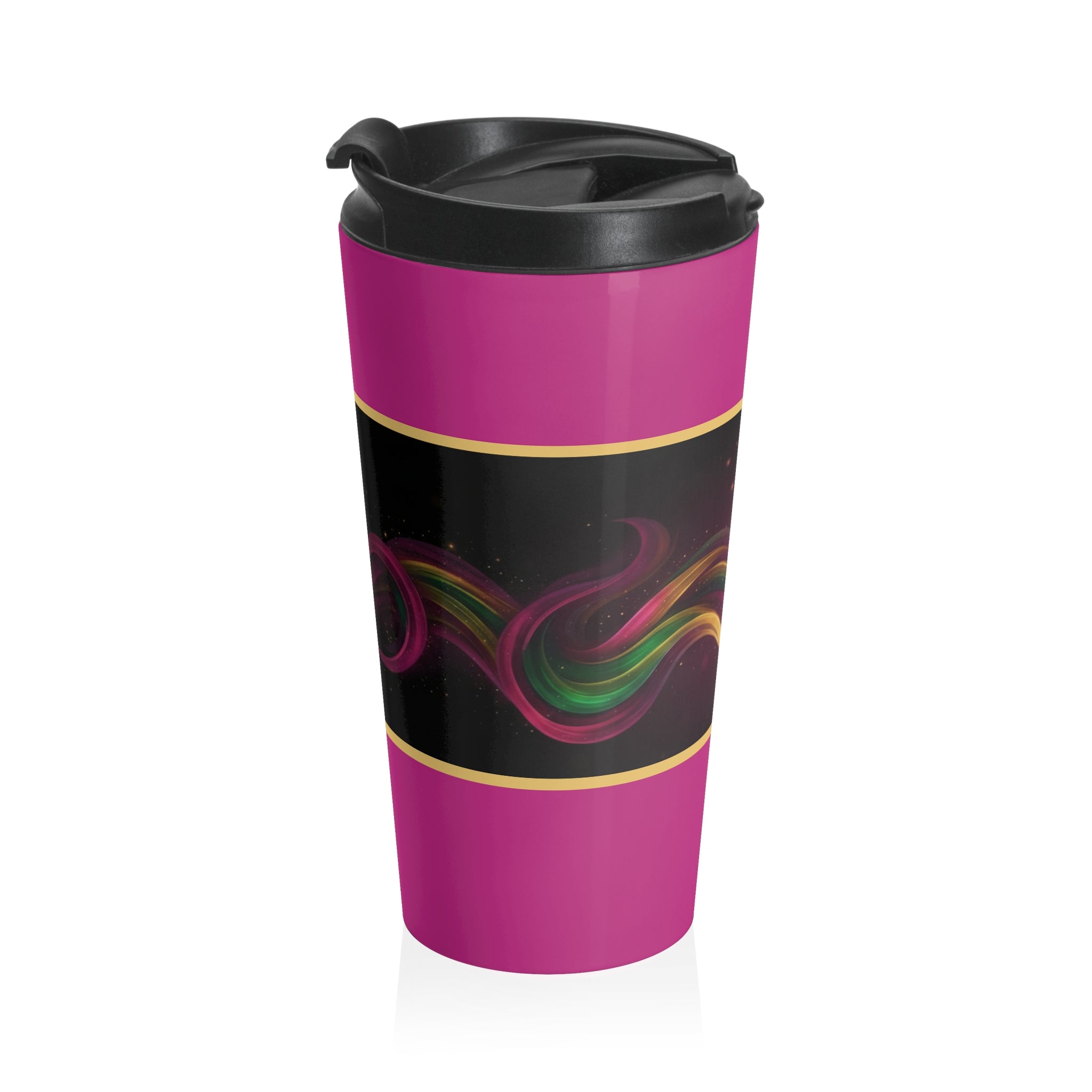 She Moves the Room | Stainless Steel Travel Mug (Pink)