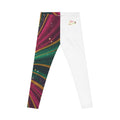 She Moves the Room Abstract Rainbow Wave | -Over All Leggings