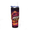 She Moves the Room | 40oz Vacuum Tumbler - Inspirational Afrocentric Travel Mug
