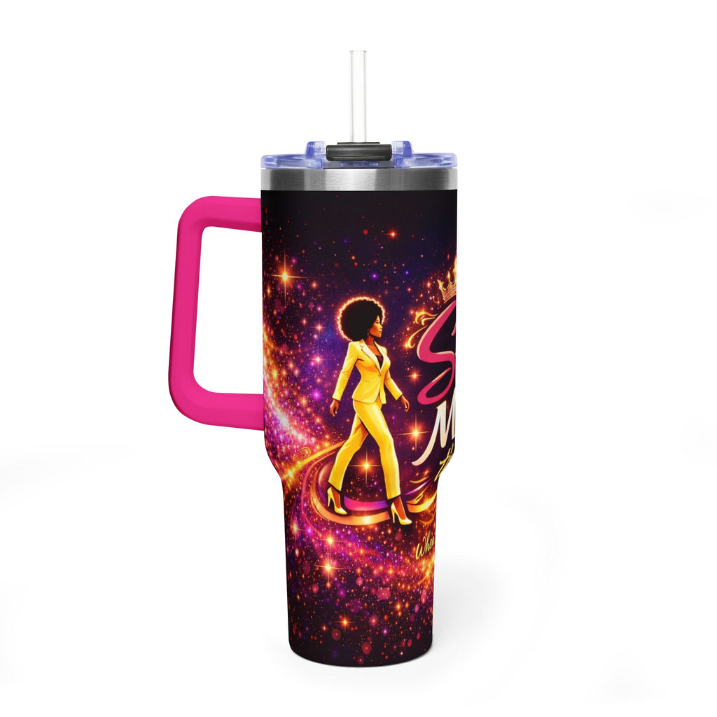 She Moves the Room | 40oz Vacuum Tumbler - Inspirational Afrocentric Travel Mug