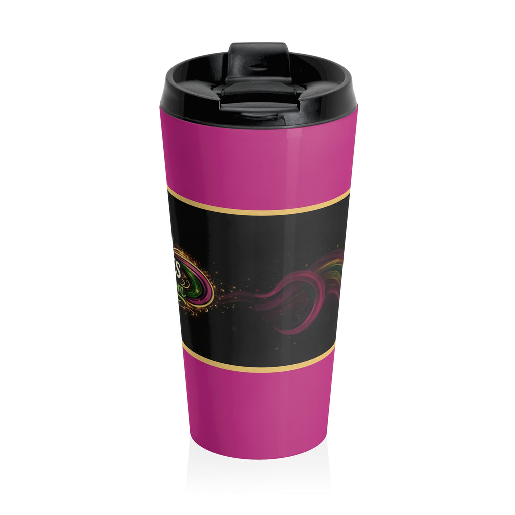 She Moves the Room | Stainless Steel Travel Mug (Pink)