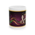 She Moves the Room | Colorful Wave Silhouette Ceramic Mug