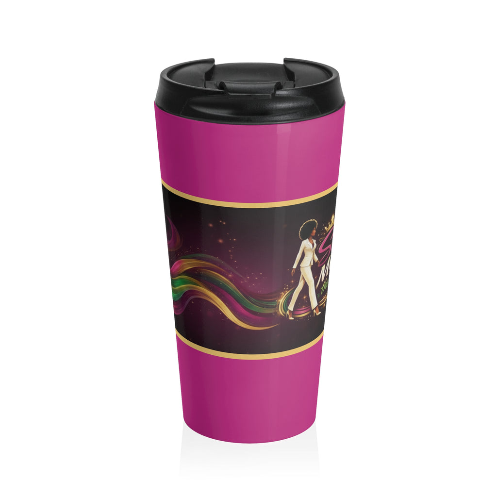 She Moves the Room | Stainless Steel Travel Mug (Pink)