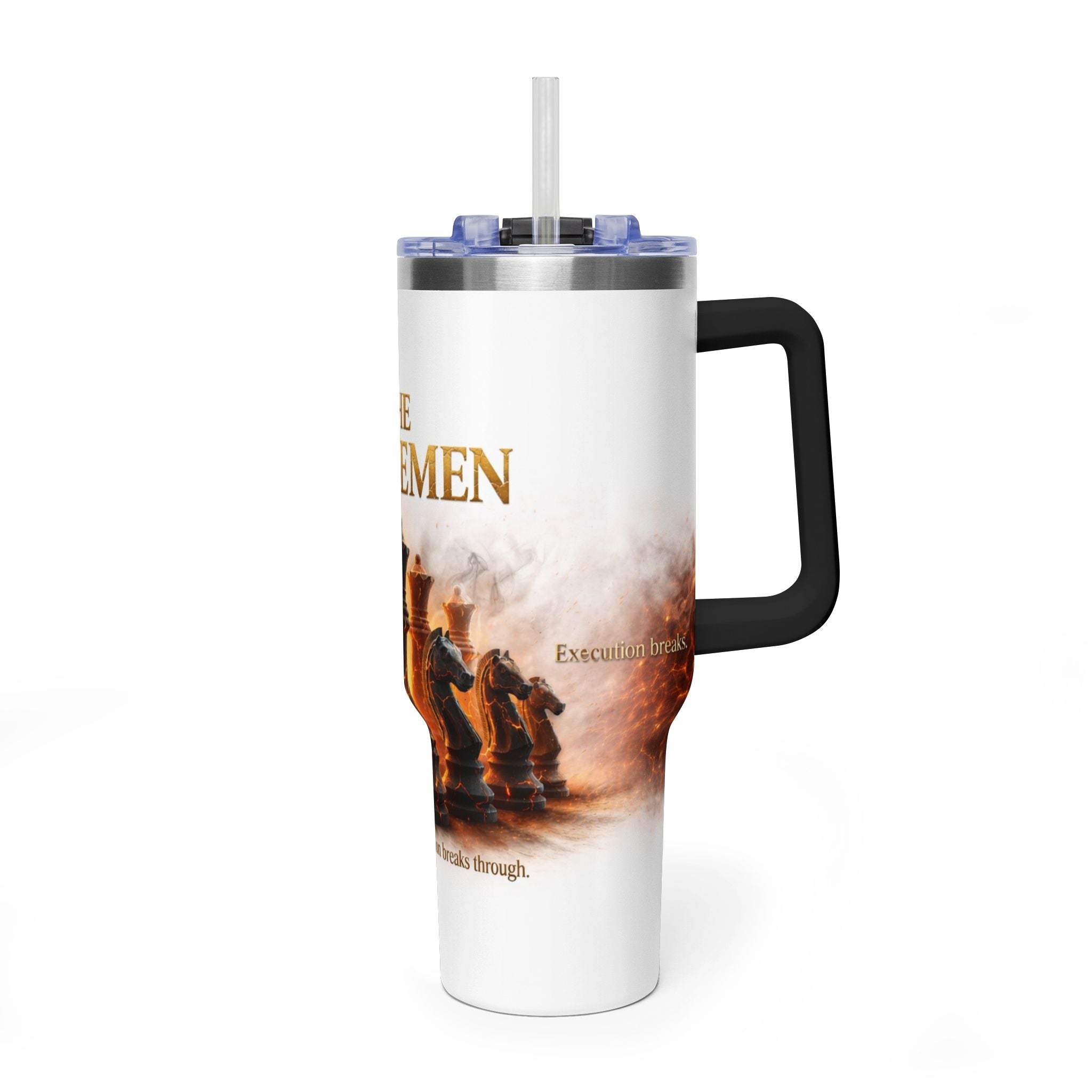 The Horsemen Chess | 40oz Vacuum Insulated ravel Tumbler (White)