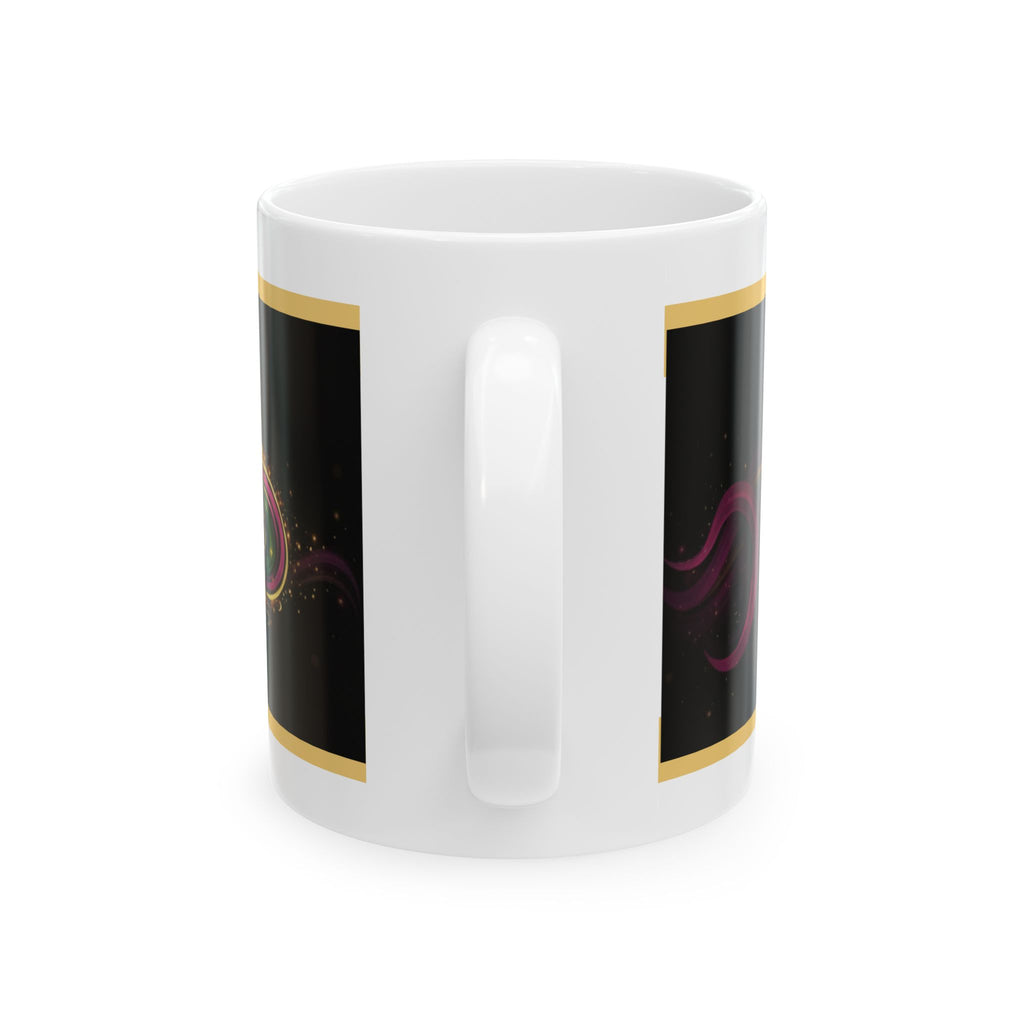 She Moves the Room | Colorful Wave Silhouette Ceramic Mug